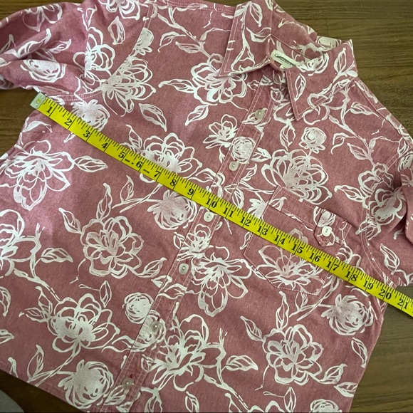 Coldwater Creek Blush Pink Floral Print Top - Picture 10 of 16